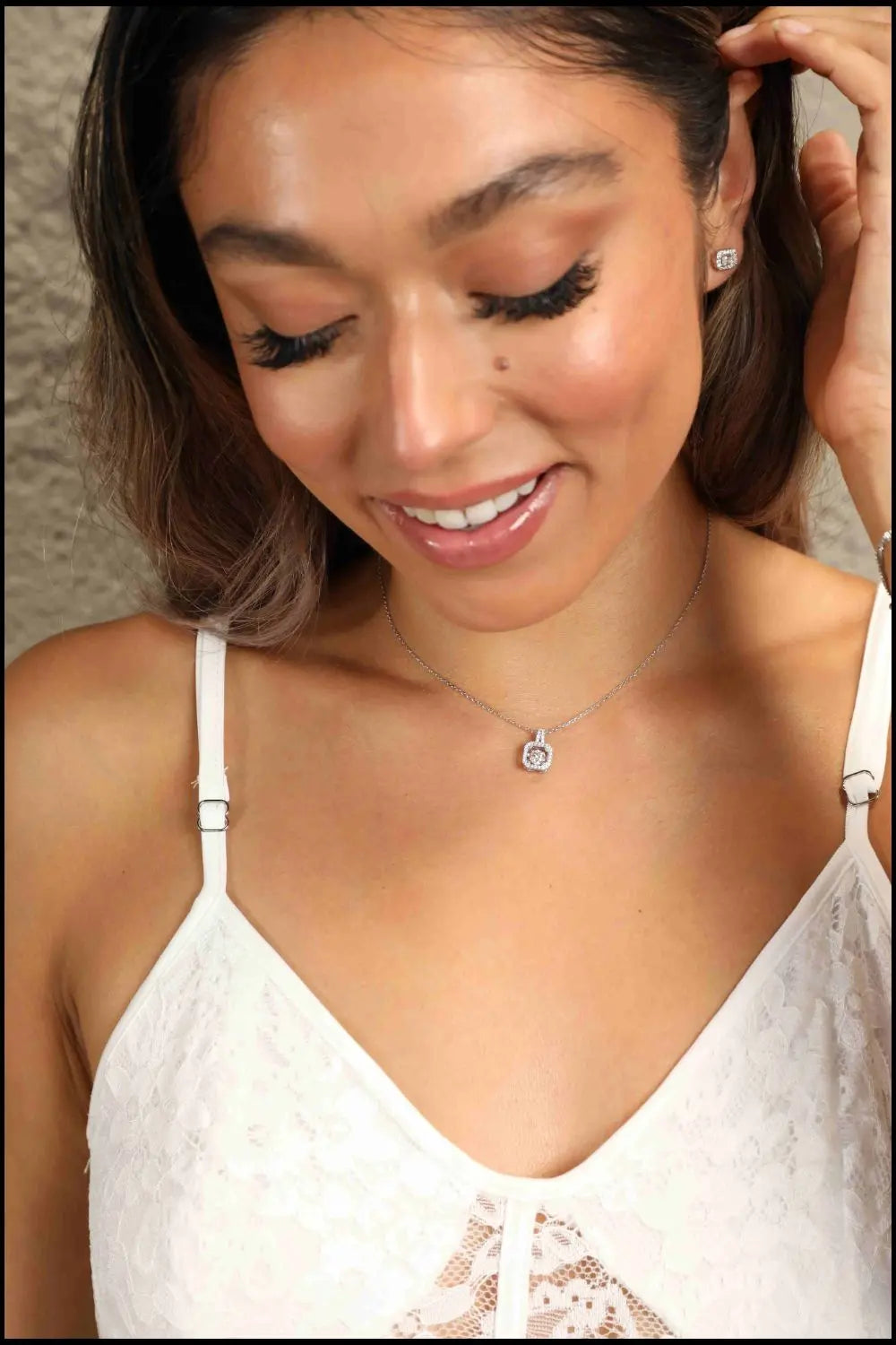 Lovcia Adored Moissanite 925 Sterling Silver Necklace-Necklaces-Silver-One Size-Silver