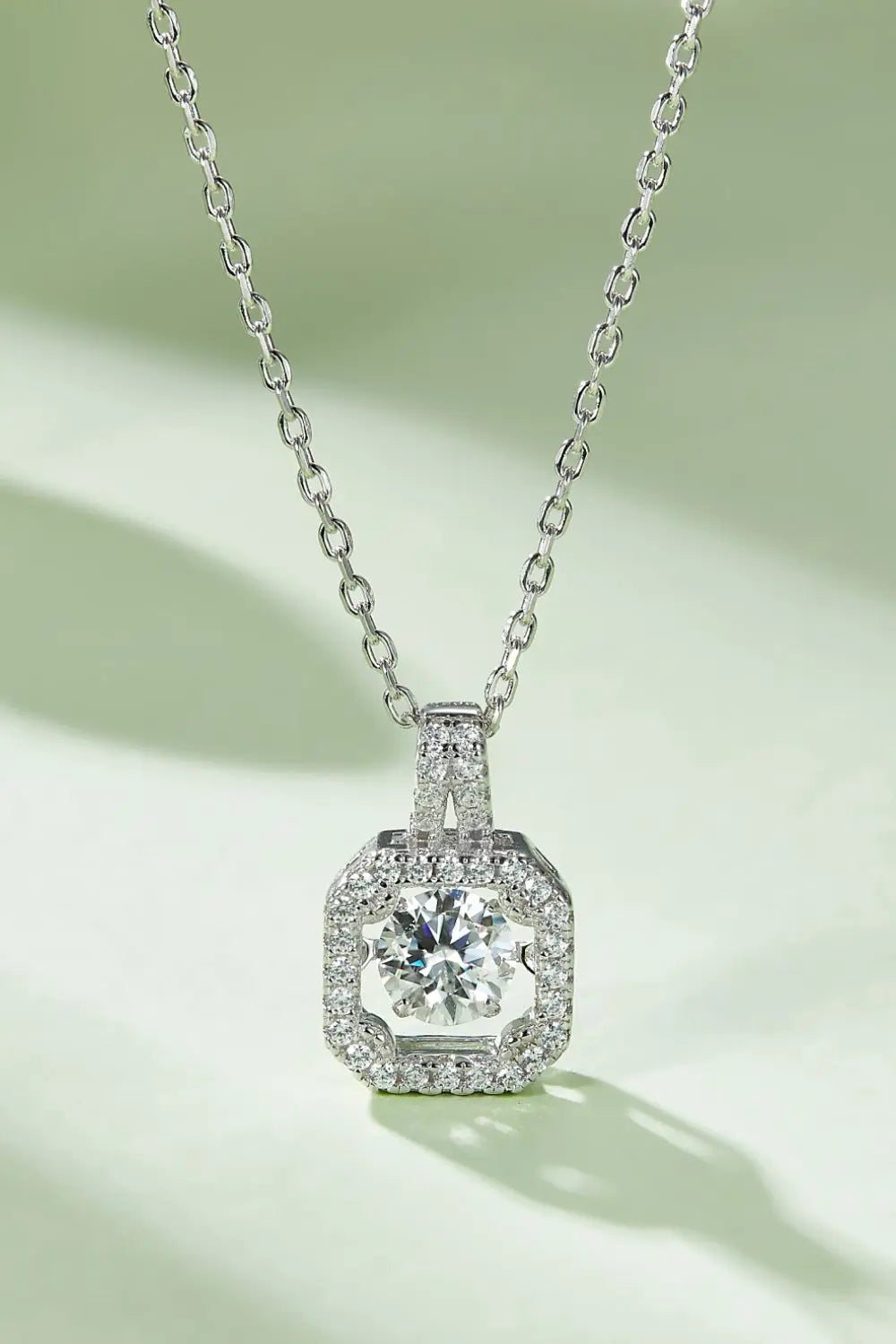 Lovcia Adored Moissanite 925 Sterling Silver Necklace-Necklaces-Silver-One Size-Silver