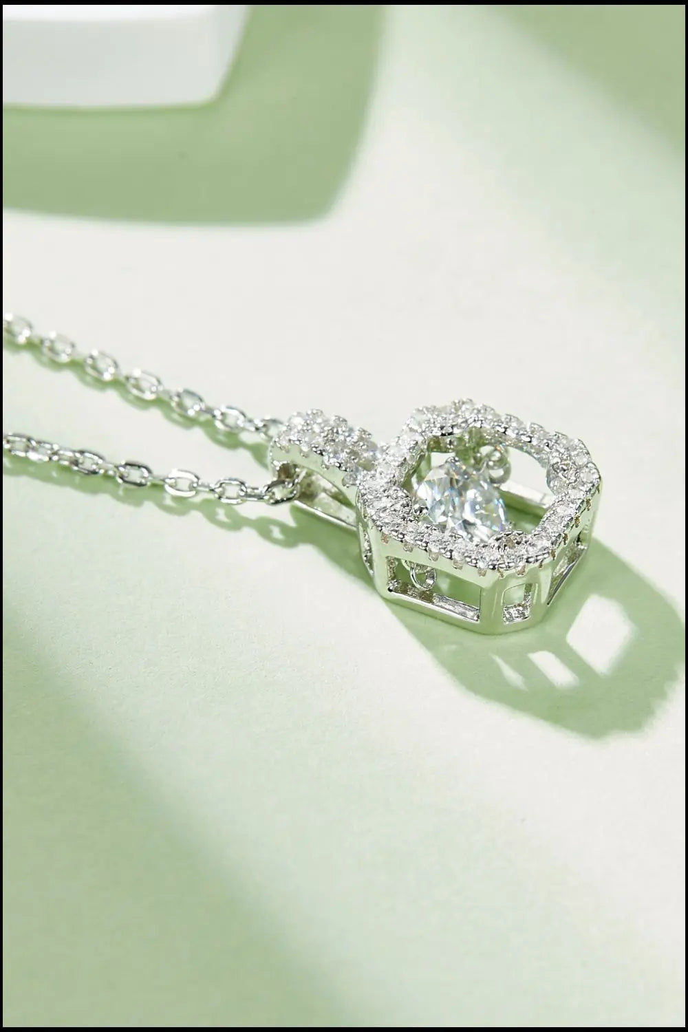 Lovcia Adored Moissanite 925 Sterling Silver Necklace-Necklaces-Silver-One Size-Silver
