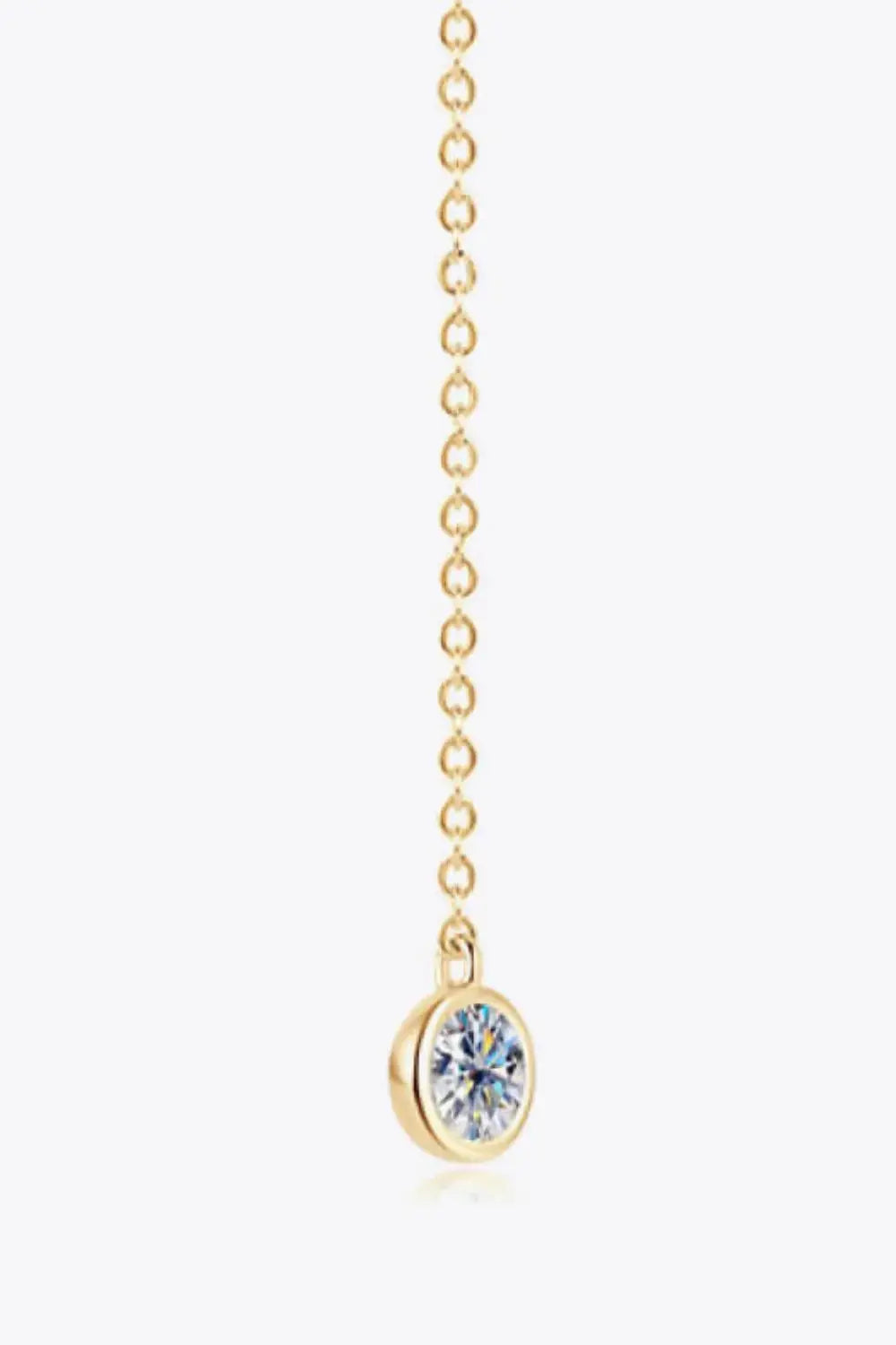 Lovcia Adored Moissanite Chain Earrings-Earrings-Silver-One Size-Silver