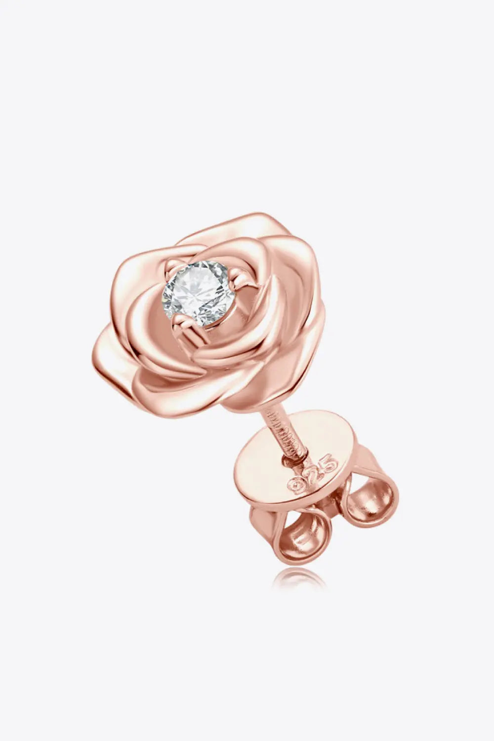 Lovcia Adored Moissanite Flower 925 Sterling Silver Earrings-Earrings-Silver-One Size-Silver