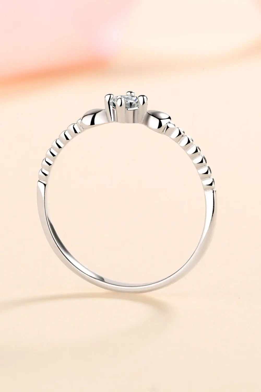 Lovcia Adored Moissanite Heart 925 Sterling Silver Ring-Rings-Silver-4-Silver