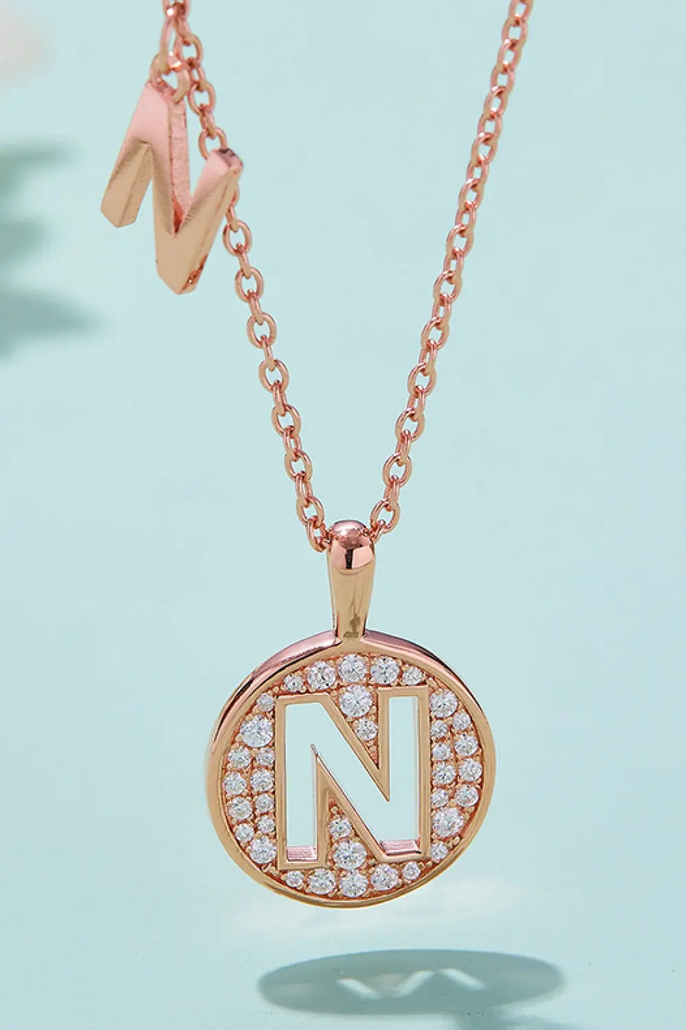 Lovcia Adored Moissanite K to T Pendant Necklace-Necklaces-N-One Size-N