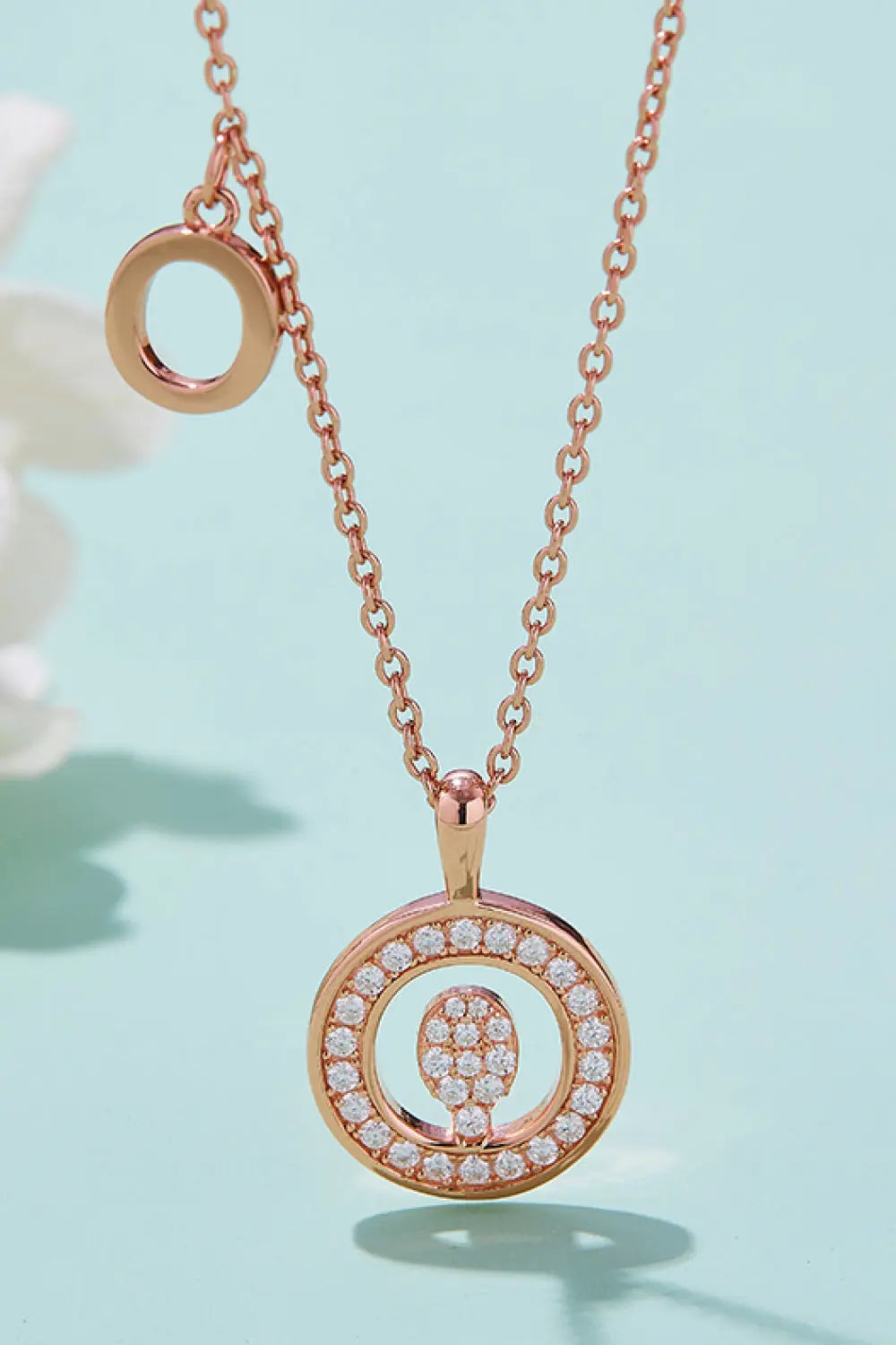Lovcia Adored Moissanite K to T Pendant Necklace-Necklaces-O-One Size-O