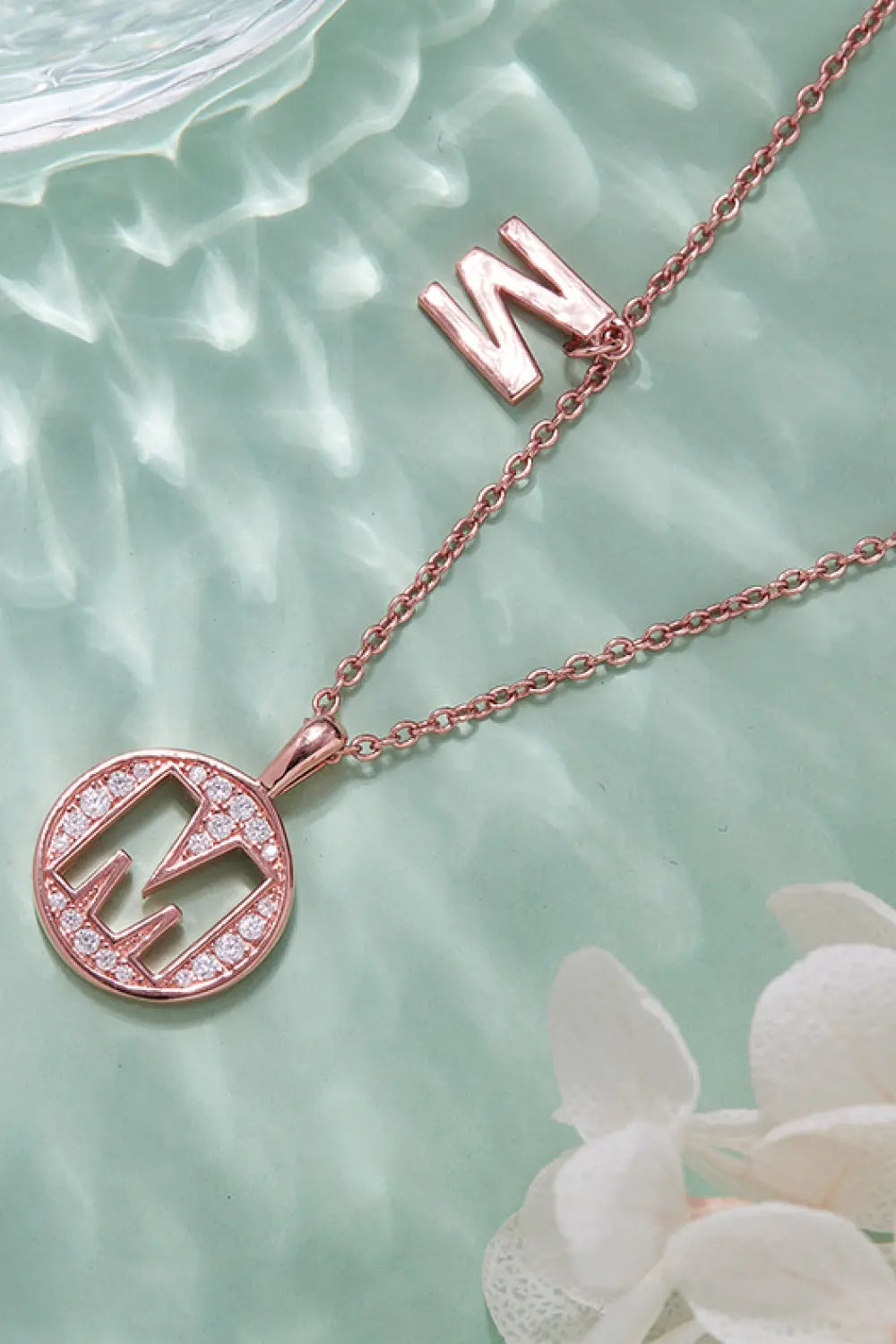 Lovcia Adored Moissanite K to T Pendant Necklace-Necklaces-P-One Size-P