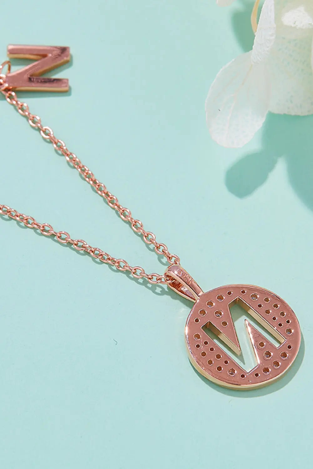 Lovcia Adored Moissanite K to T Pendant Necklace-Necklaces-P-One Size-P