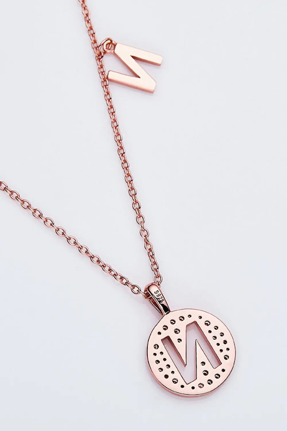 Lovcia Adored Moissanite K to T Pendant Necklace-Necklaces-P-One Size-P