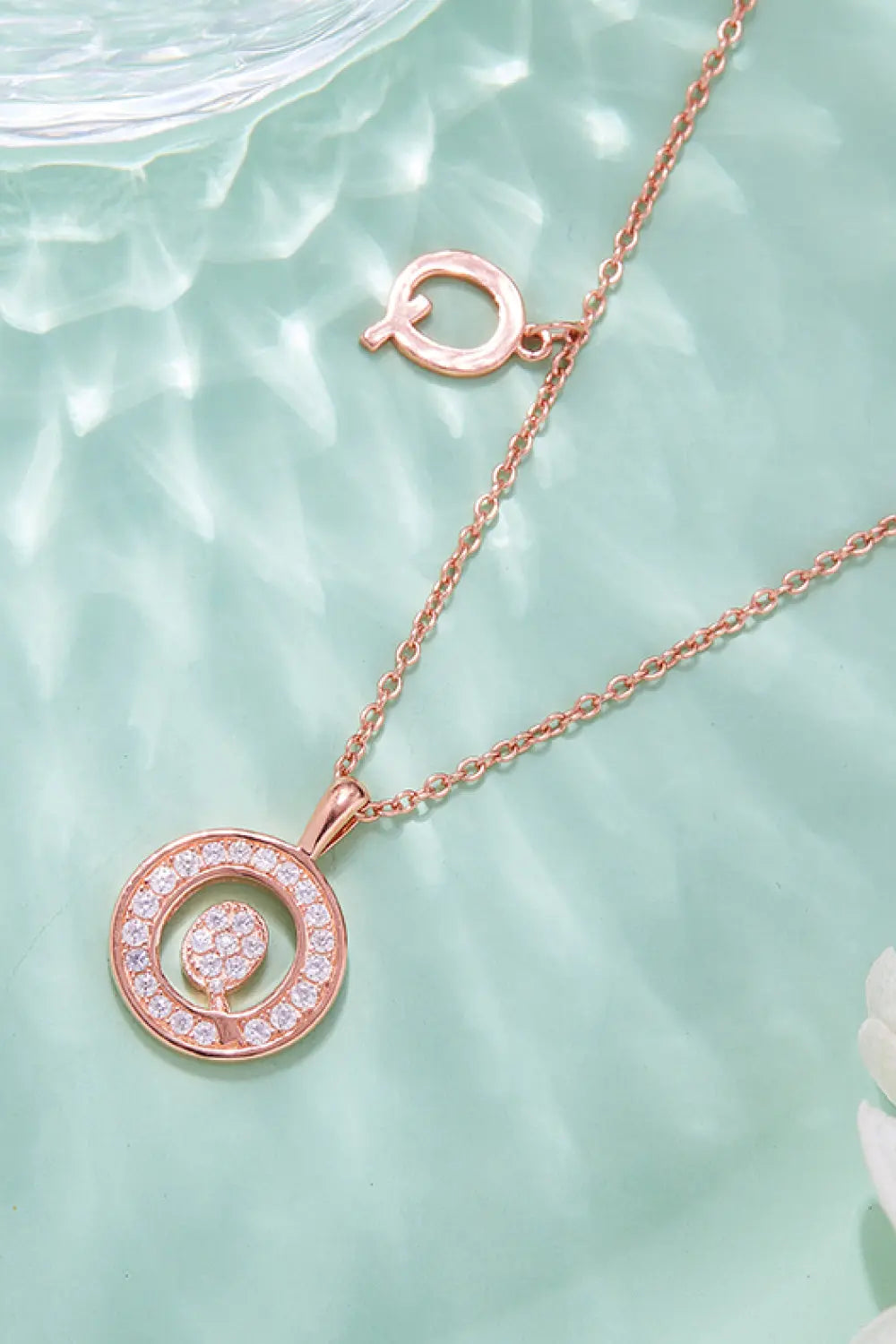 Lovcia Adored Moissanite K to T Pendant Necklace-Necklaces-P-One Size-P
