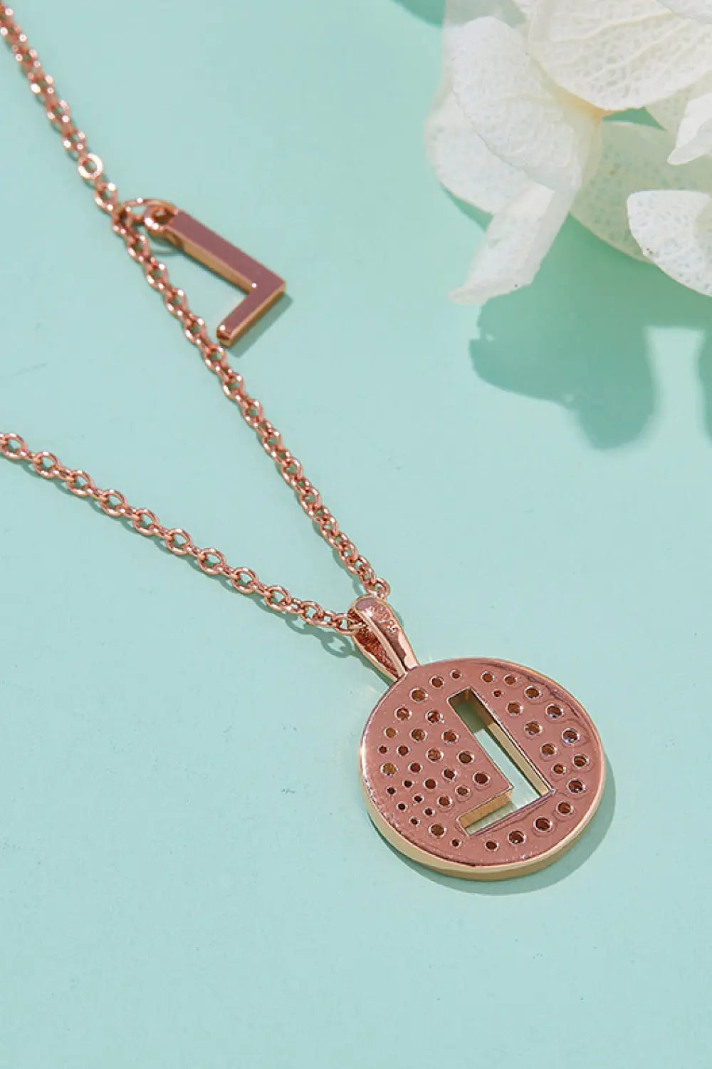 Lovcia Adored Moissanite K to T Pendant Necklace-Necklaces-P-One Size-P