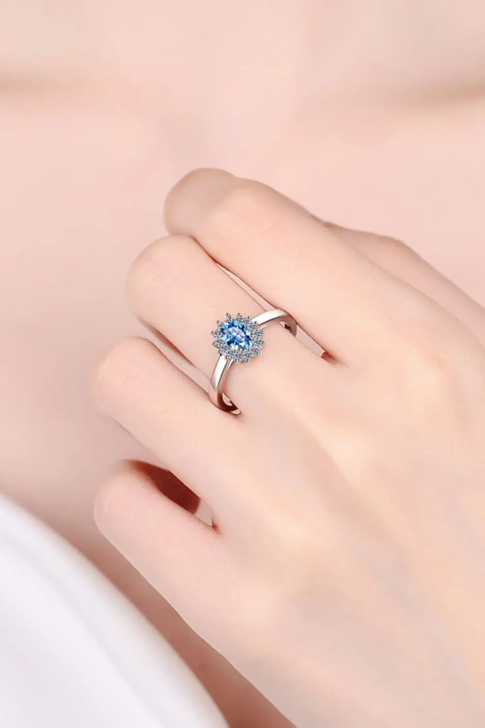 Lovcia Adored On My Own Moissanite Ring-Rings-Cobalt Blue-4-Cobalt Blue
