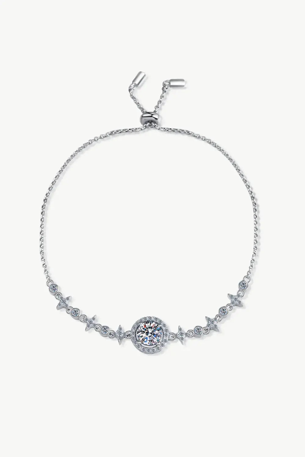Lovcia Adored Show You The Way Moissanite Bracelet-Bracelets-Silver-One Size-Silver