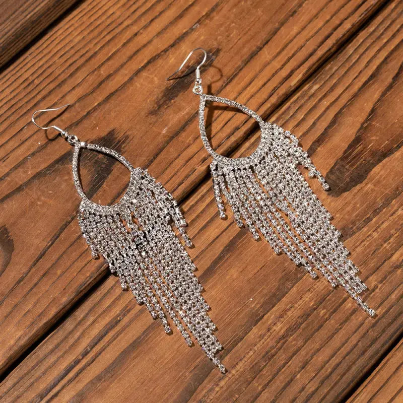 Lovcia Alloy Dangle Earrings-Earrings-Transparent-One Size-Transparent