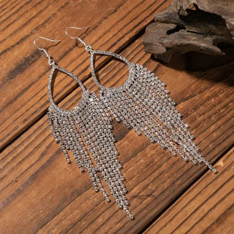 Lovcia Alloy Dangle Earrings-Earrings-Transparent-One Size-Transparent