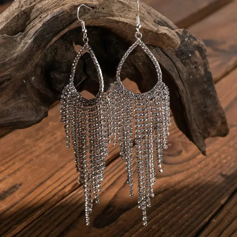 Lovcia Alloy Dangle Earrings-Earrings-Transparent-One Size-Transparent