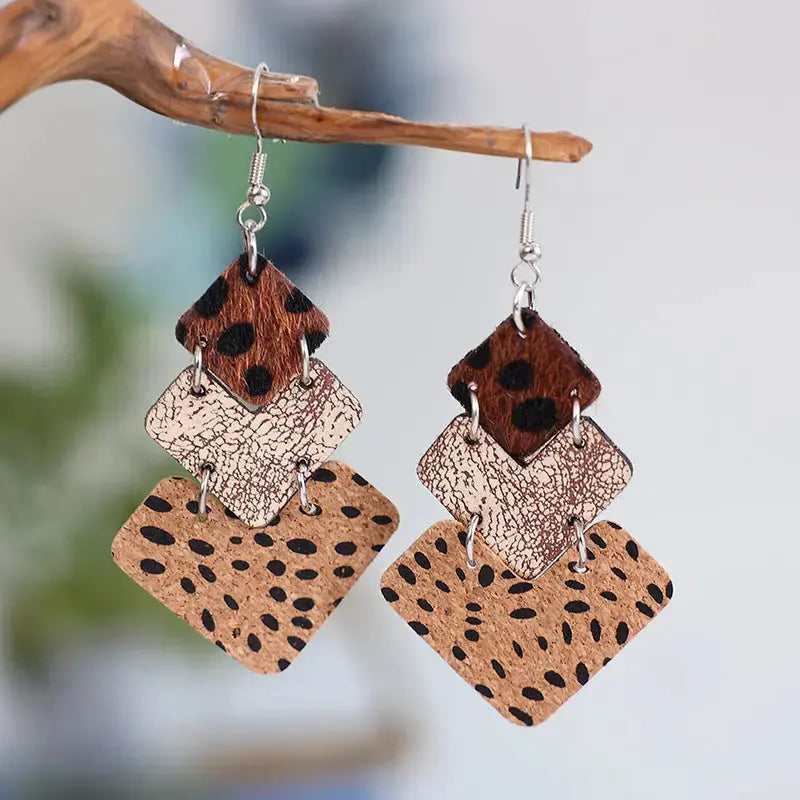 Lovcia Alloy Drop Earrings-Earrings-Burnt Umber-One Size-Burnt Umber