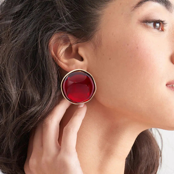 Lovcia Alloy Geometric Earrings-Earrings-Royal Blue-One Size-Royal Blue
