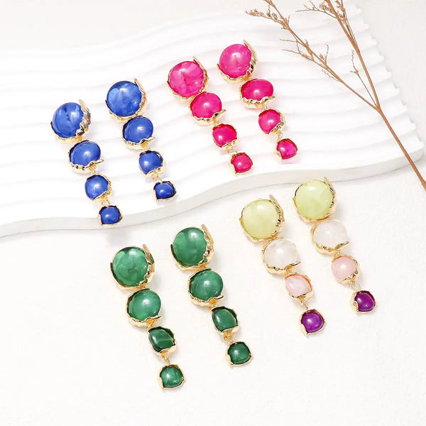 Lovcia Alloy & Rhinestone Earrings-Earrings-Multicolor-One Size-Multicolor