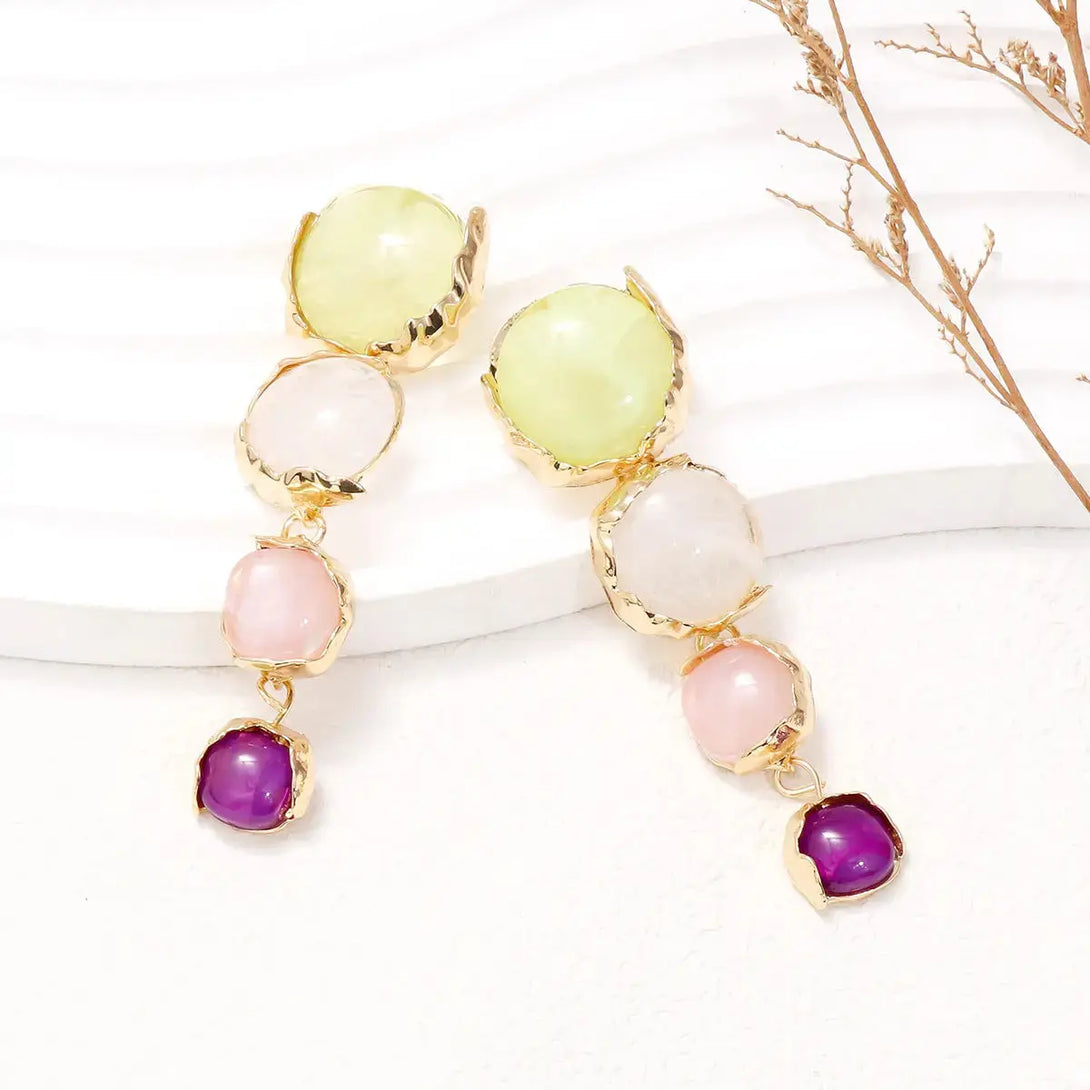 Lovcia Alloy & Rhinestone Earrings-Earrings-Multicolor-One Size-Multicolor