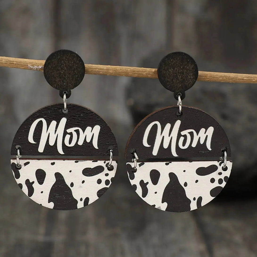 Lovcia Alloy Wooden Dangle Earrings-Earrings-Style A-One Size-Style A