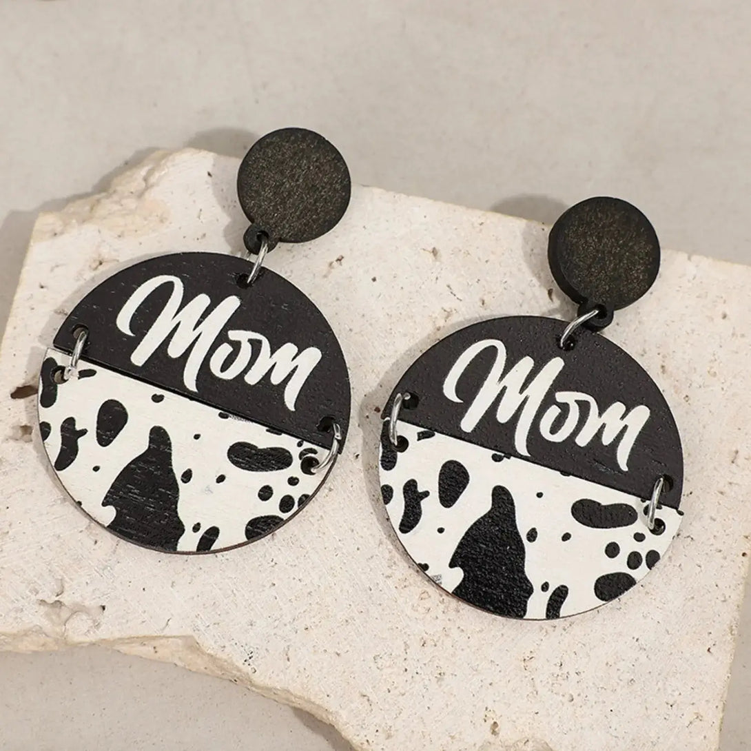 Lovcia Alloy Wooden Dangle Earrings-Earrings-Style B-One Size-Style B