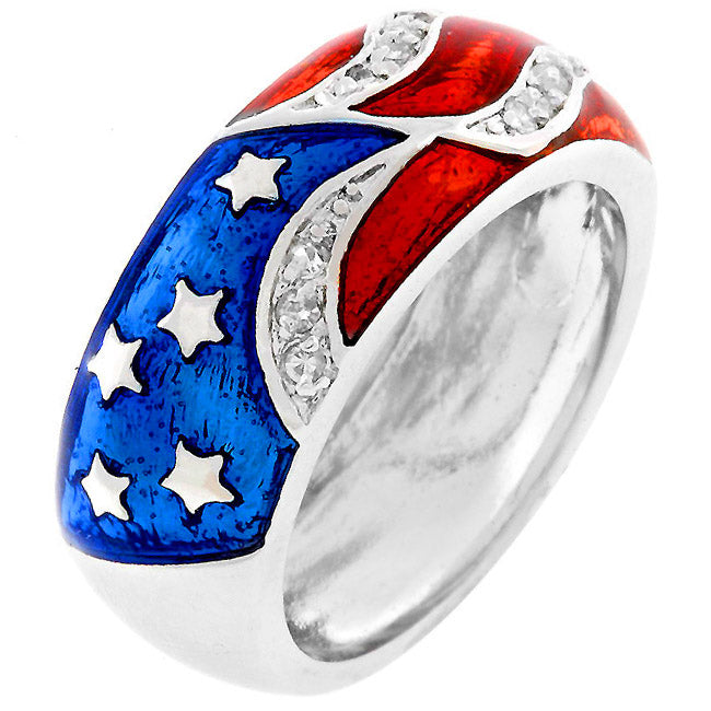 Lovcia American Spirit Zirconia Ring-Rings-5-5