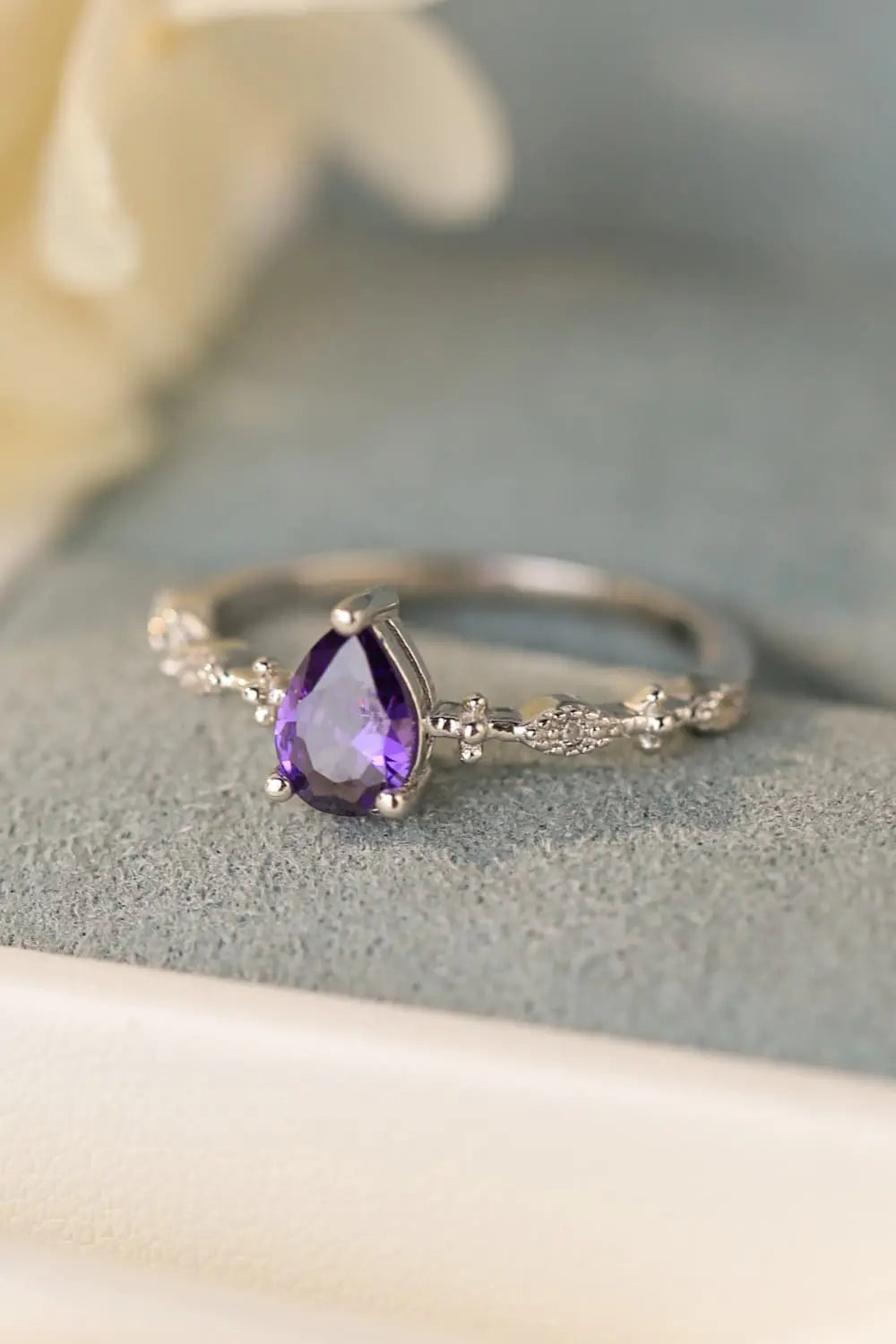 Lovcia Amethyst 925 Sterling Silver Ring-Rings-Violet-5-Violet