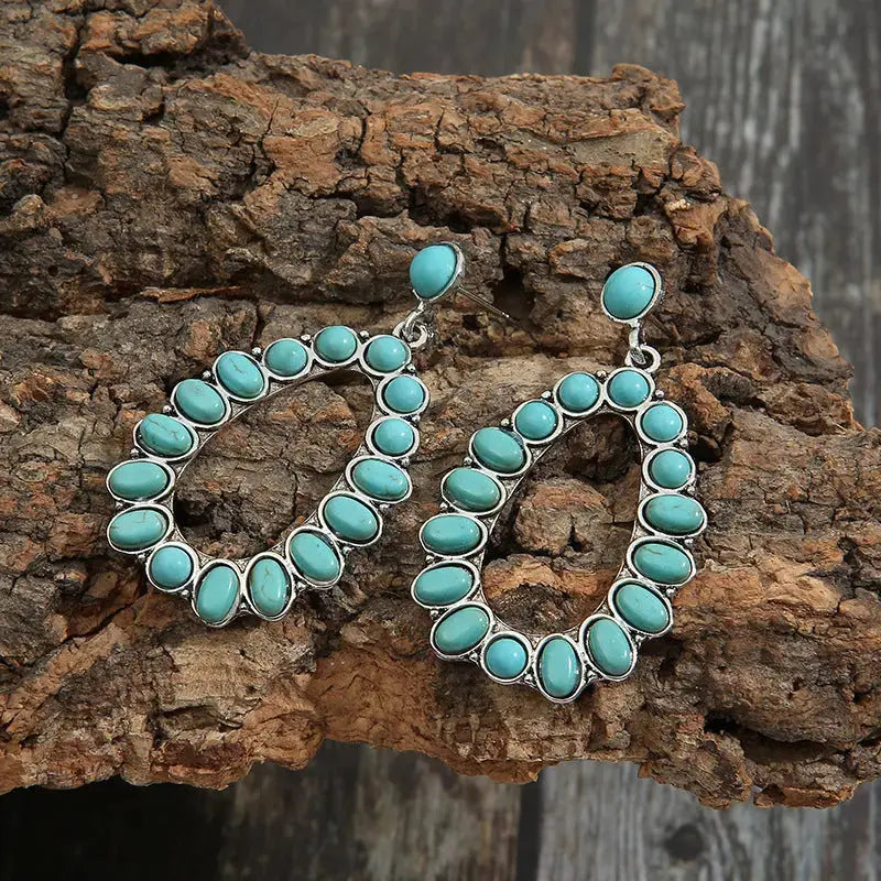 Lovcia Artificial Turquoise Earrings-Earrings-Turquoise-One Size-Turquoise