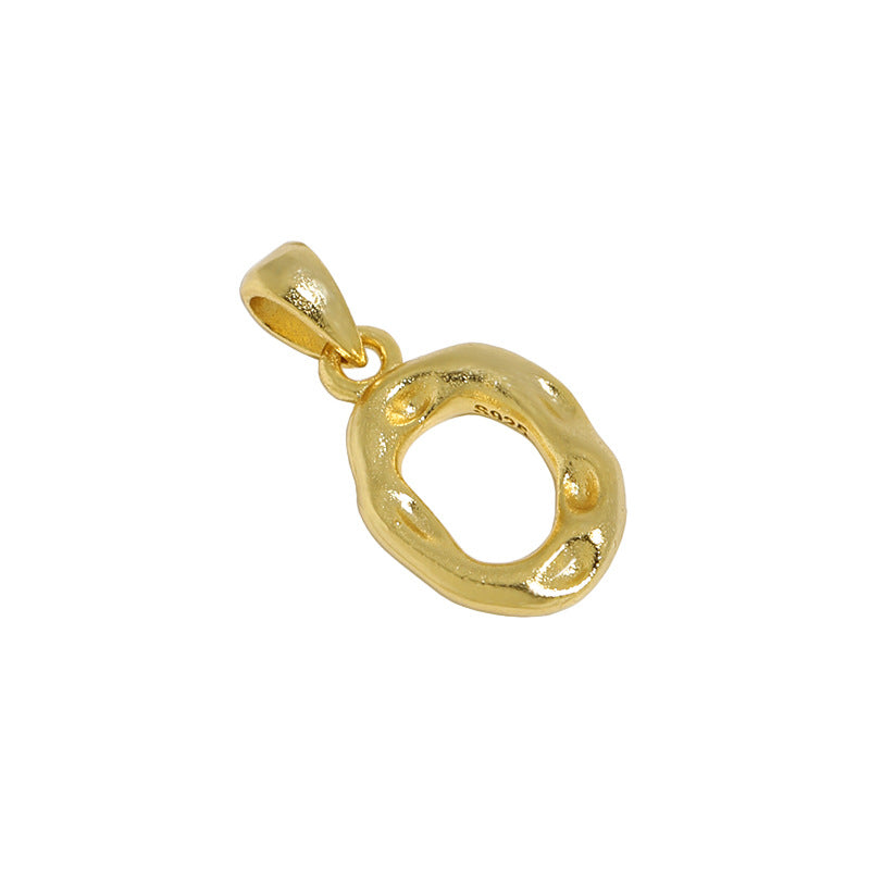 Lovcia AZ Letter Pendant Gold Plated 12mm Chain Necklace-Necklaces-O (Pendant Only)-O (Pendant Only)
