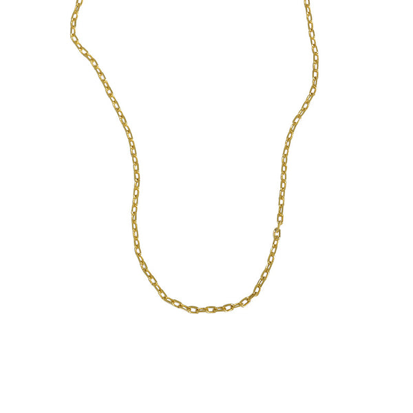 Lovcia AZ Letter Pendant Gold Plated 12mm Chain Necklace-Necklaces-Yellow Gold Necklace-Yellow Gold Necklace