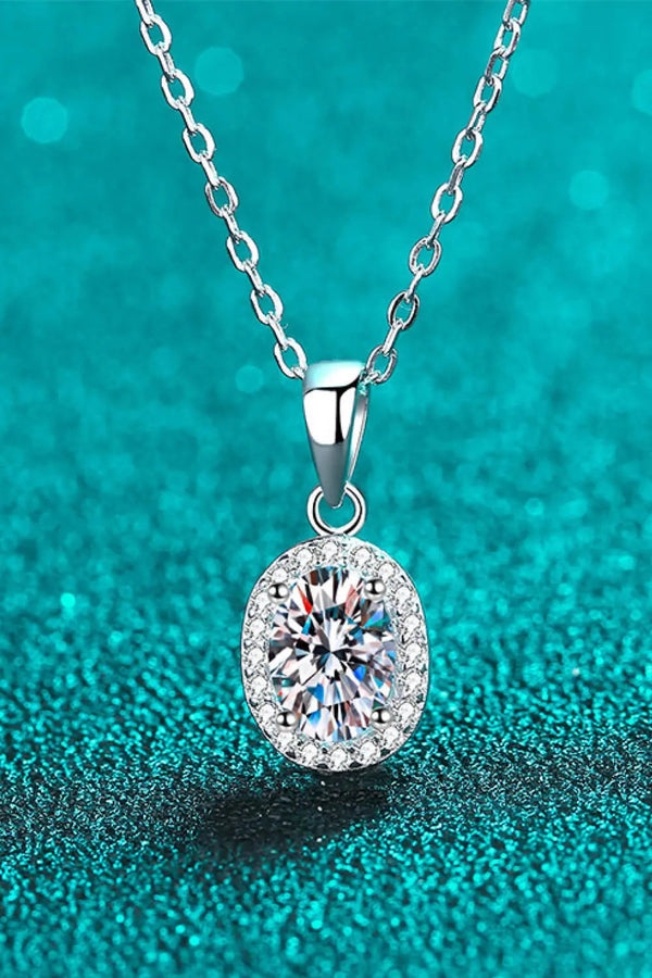 Lovcia Be The One 1 Carat Moissanite Pendant Necklace-Necklaces-Silver-One Size-Silver