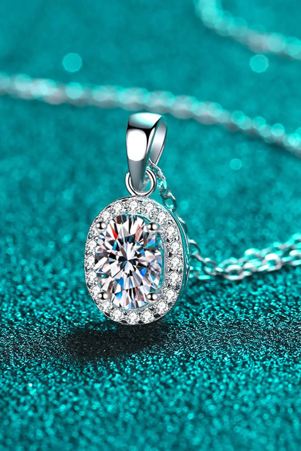 Lovcia Be The One 1 Carat Moissanite Pendant Necklace-Necklaces-Silver-One Size-Silver