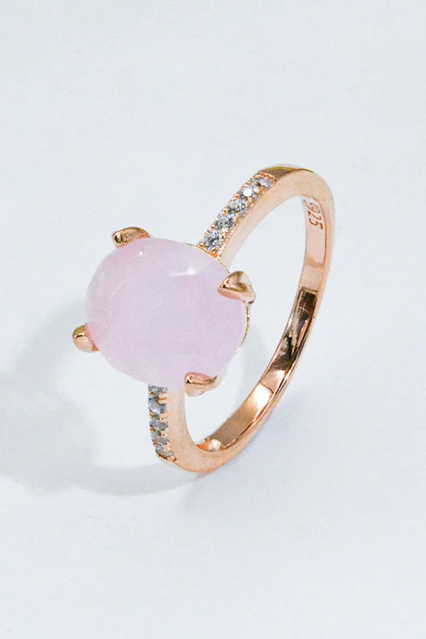 Lovcia Be There Quartz Ring-Rings-Pink-6-Pink