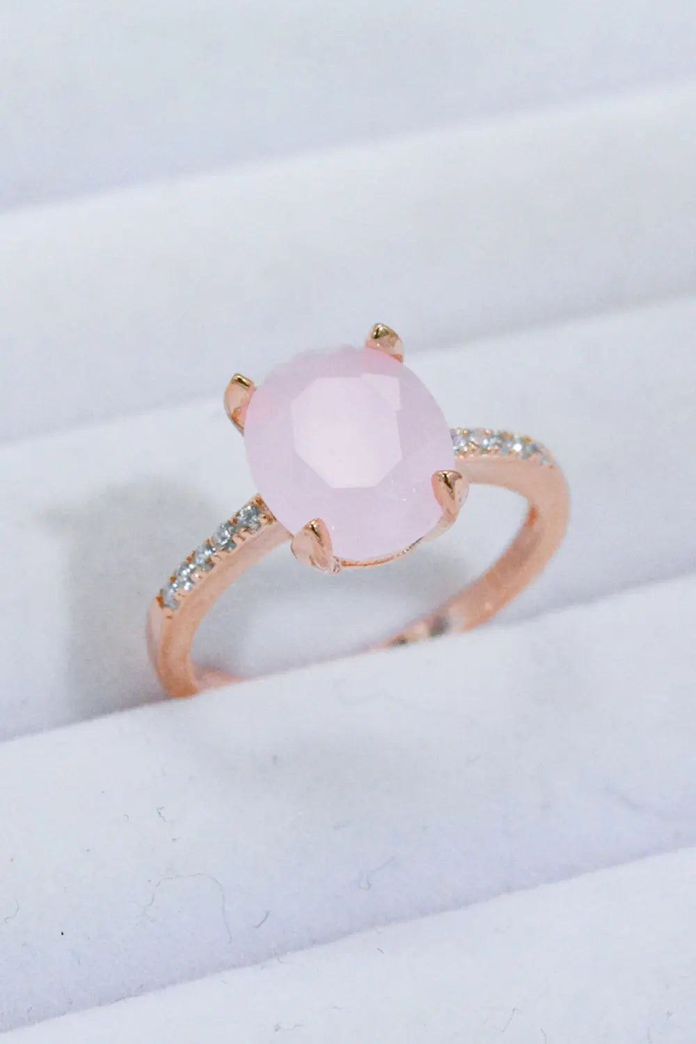 Lovcia Be There Quartz Ring-Rings-Pink-6-Pink