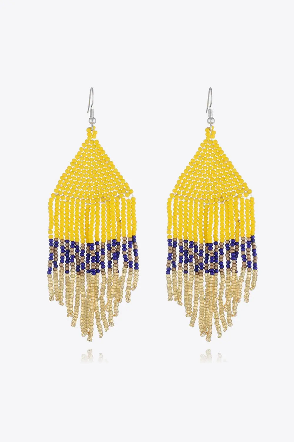 Lovcia Beaded Dangle Earrings-Earrings-Banana Yellow-One Size-Banana Yellow