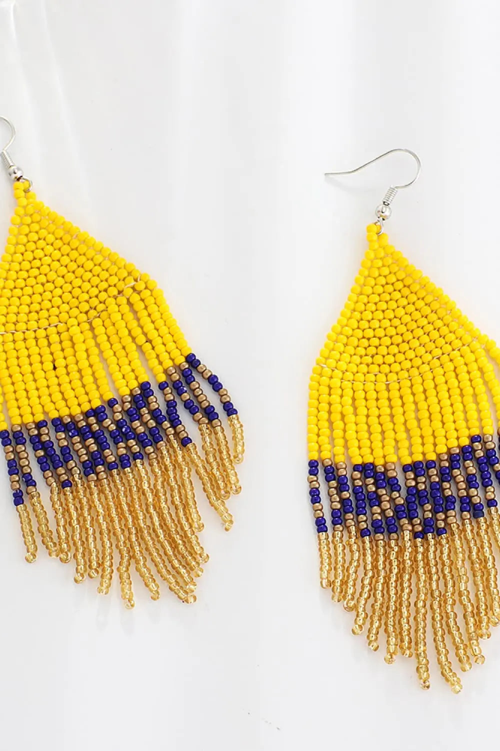 Lovcia Beaded Dangle Earrings-Earrings-Black-One Size-Black