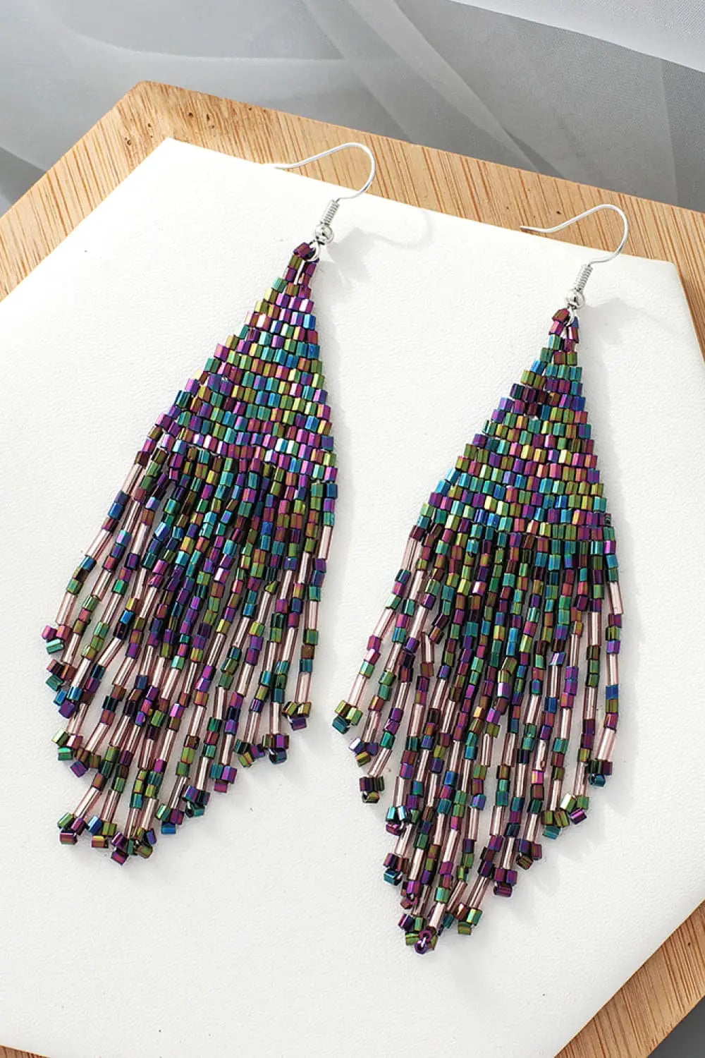 Lovcia Beaded Dangle Earrings-Earrings-Butter Yellow-One Size-Butter Yellow