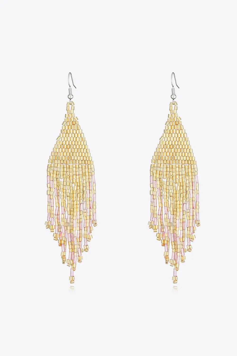 Lovcia Beaded Dangle Earrings-Earrings-Butter Yellow-One Size-Butter Yellow