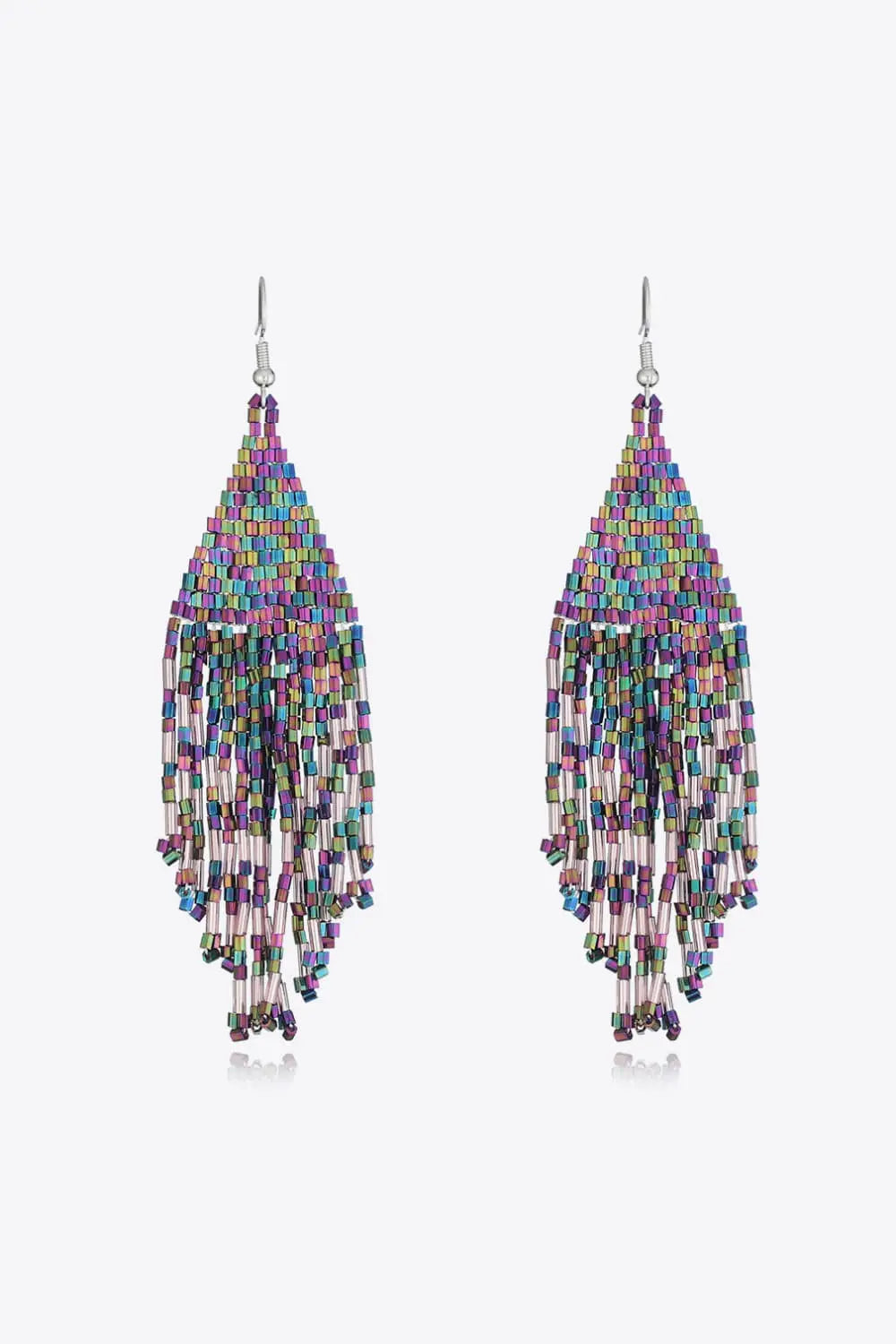 Lovcia Beaded Dangle Earrings-Earrings-Multicolor-One Size-Multicolor