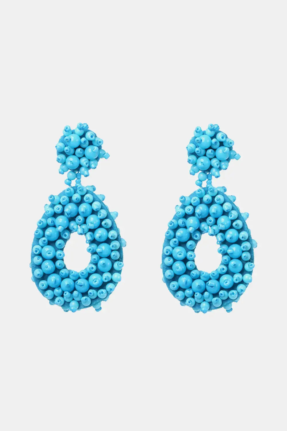 Lovcia Beaded Dangle Earrings-Earrings-Pastel Blue-One Size-Pastel Blue