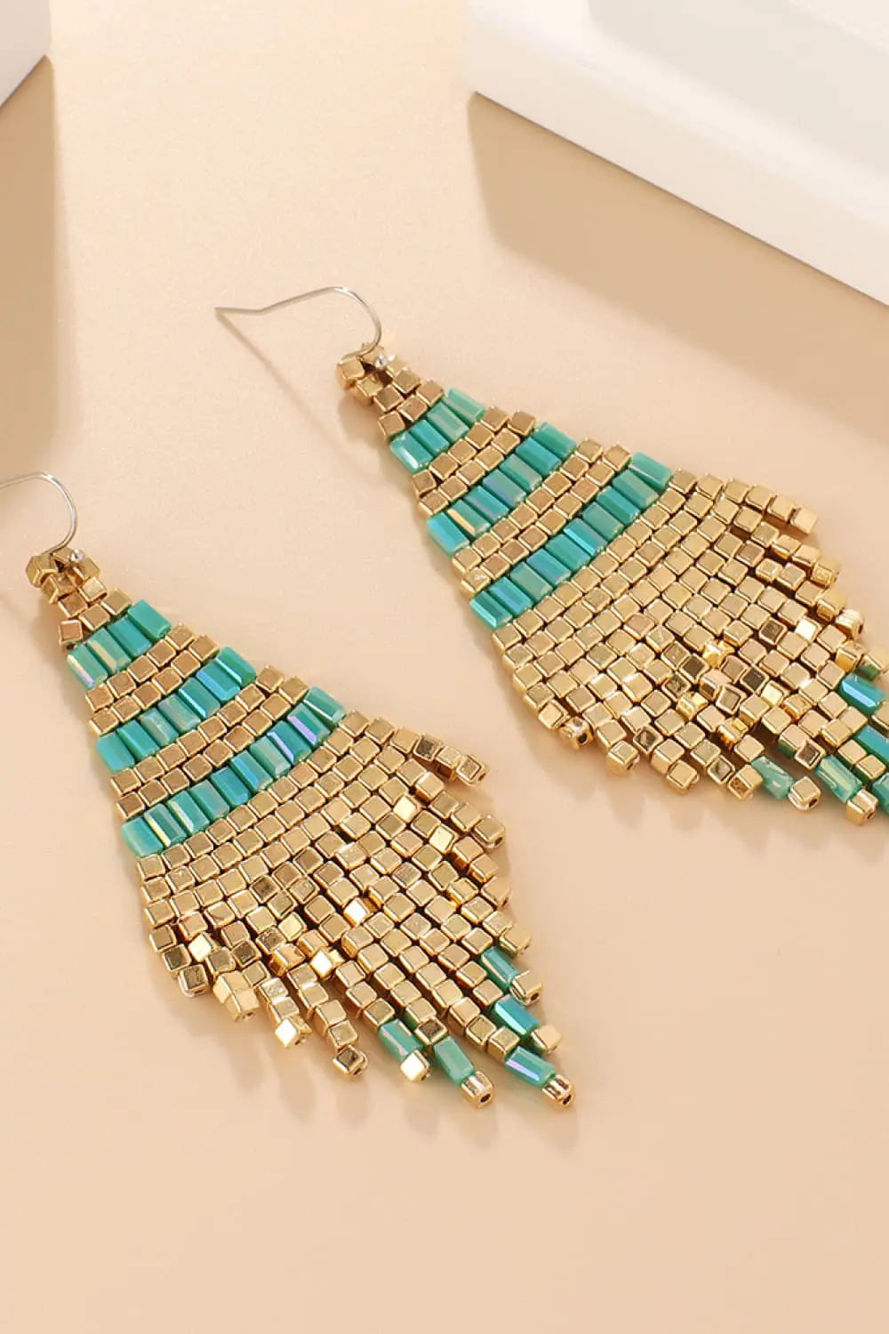 Lovcia Beaded Dangle Earrings-Earrings-Red-One Size-Red