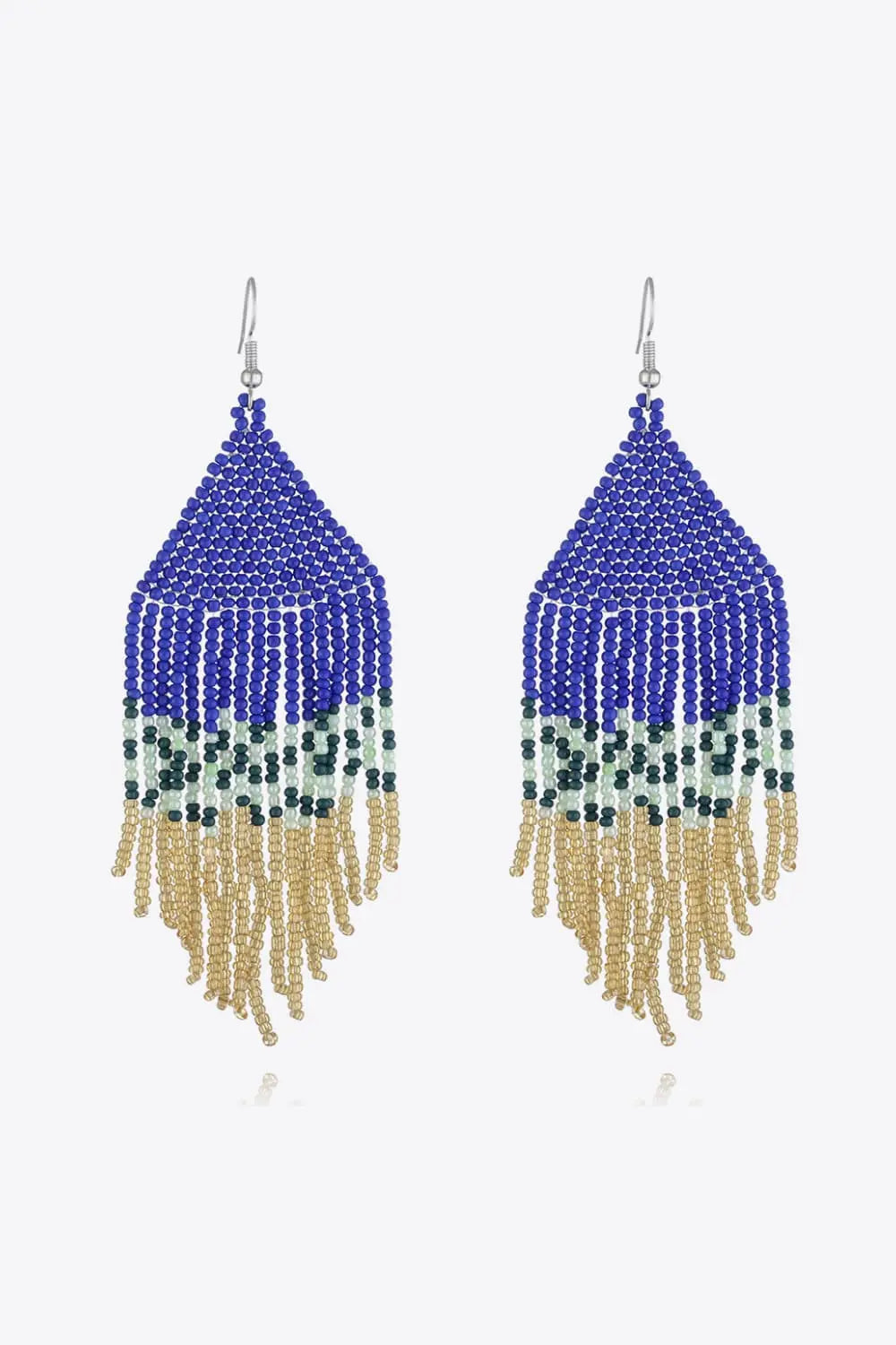 Lovcia Beaded Dangle Earrings-Earrings-Royal Blue-One Size-Royal Blue