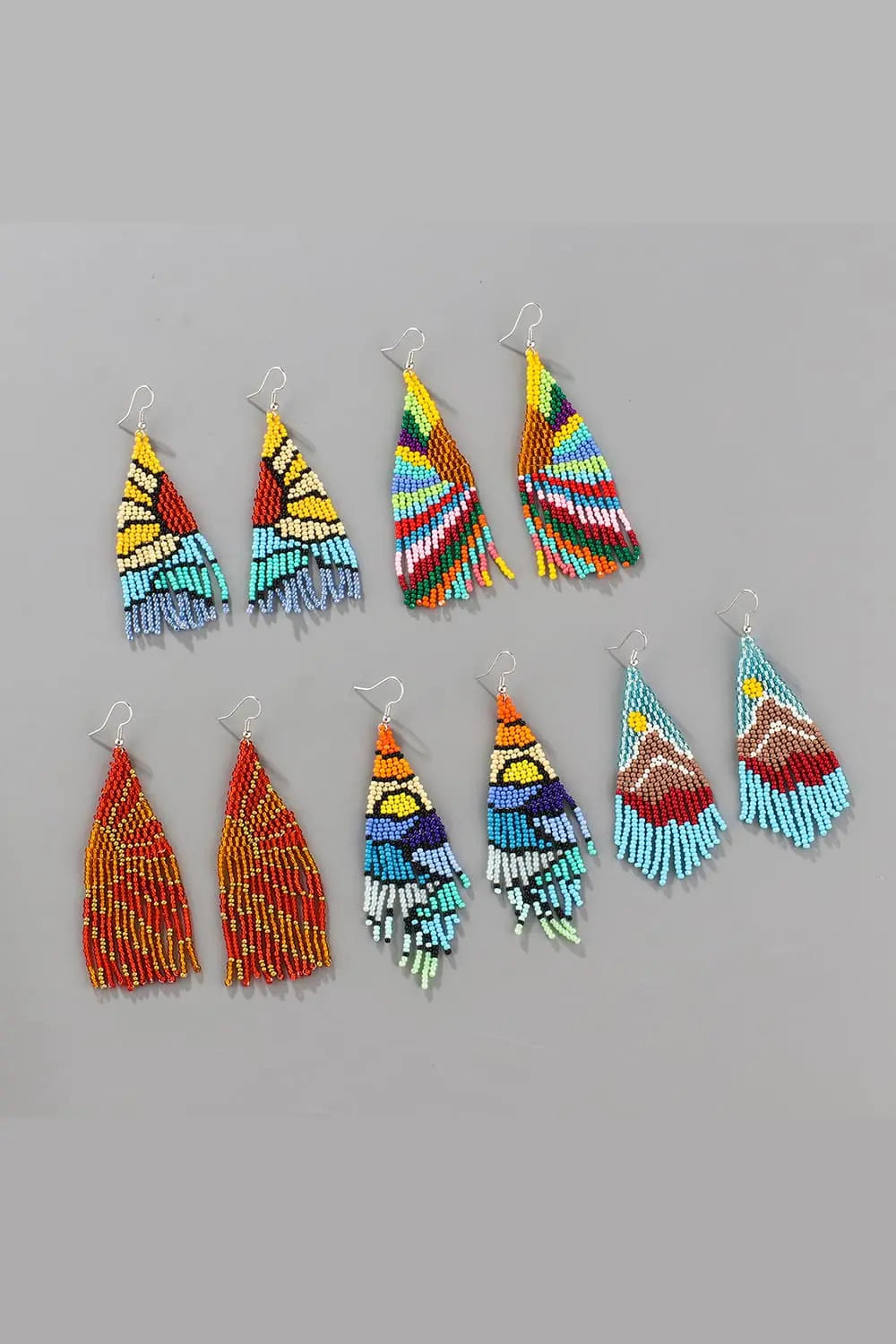 Lovcia Beaded Dangle Earrings-Earrings-Style A-One Size-Style A