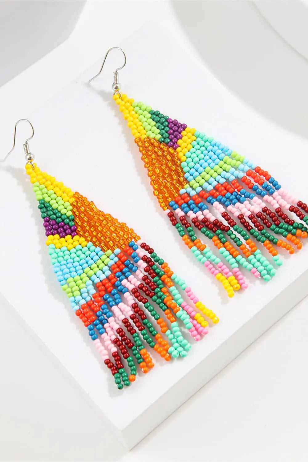 Lovcia Beaded Dangle Earrings-Earrings-Style A-One Size-Style A
