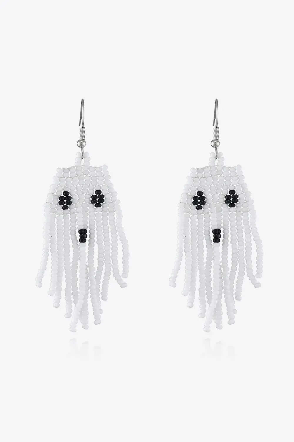 Lovcia Beaded Dangle Earrings-Earrings-White-One Size-White