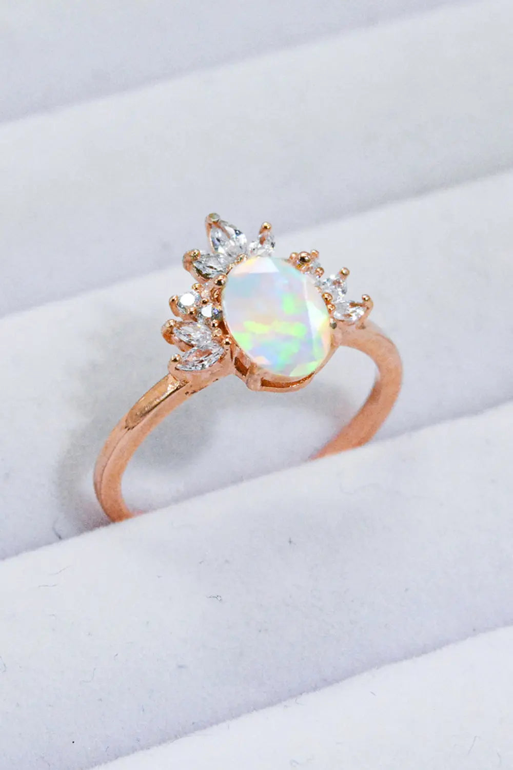 Lovcia Best Of Me 925 Sterling Silver Opal Ring-Rings-Rose Gold-6-Rose Gold