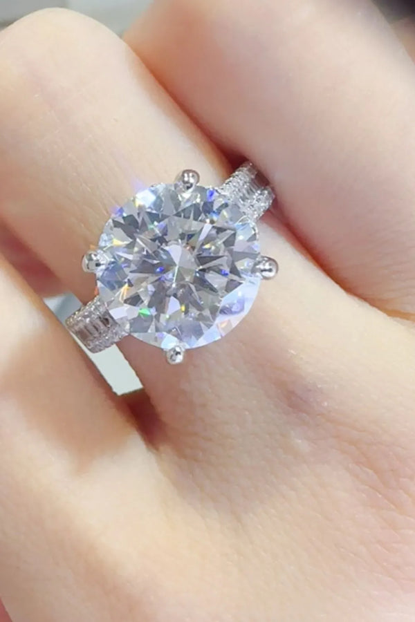 Lovcia Beyond Seasons 5 Carat Moissanite 925 Sterling Silver Ring for Women - Silver-5- - Buy latest trendy Rings for Women and Girls