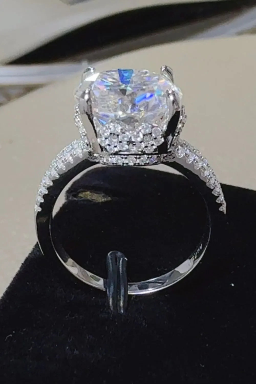 Lovcia Beyond Seasons 5 Carat Moissanite 925 Sterling Silver Ring for Women - Silver-5- - Buy latest trendy Rings for Women and Girls