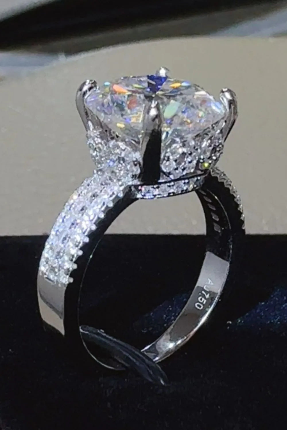 Lovcia Beyond Seasons 5 Carat Moissanite 925 Sterling Silver Ring for Women - Silver-5- - Buy latest trendy Rings for Women and Girls