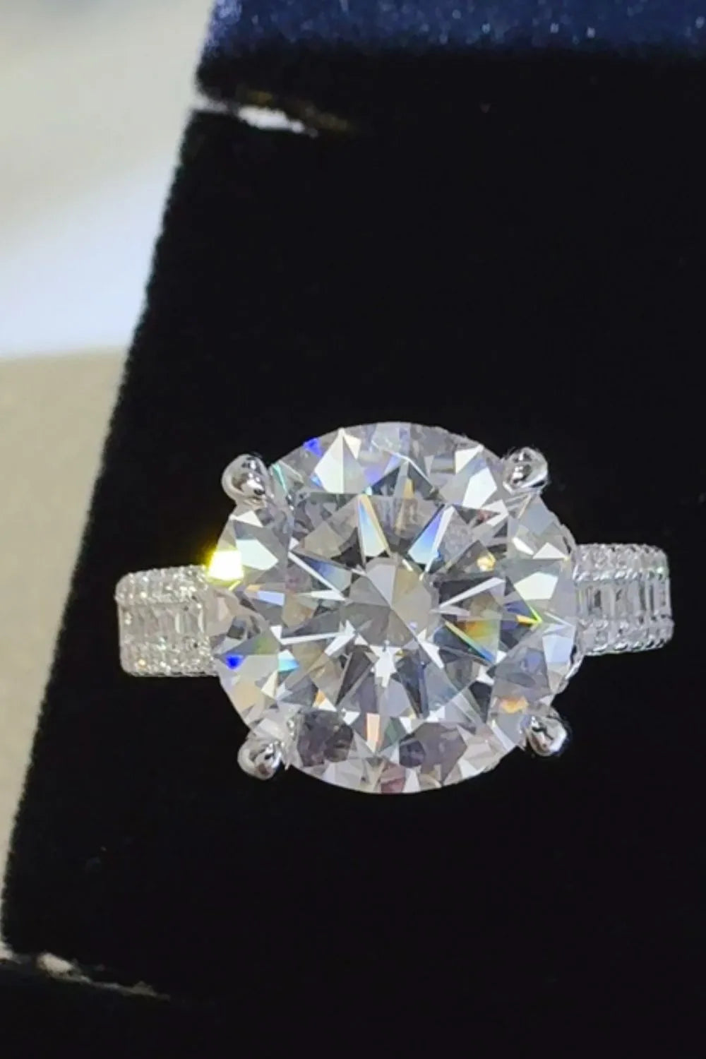 Lovcia Beyond Seasons 5 Carat Moissanite 925 Sterling Silver Ring for Women - Silver-5- - Buy latest trendy Rings for Women and Girls
