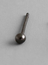 Lovcia Black Gold Plated 925 Sterling Silver 6mm Stud-Earrings-2mm-